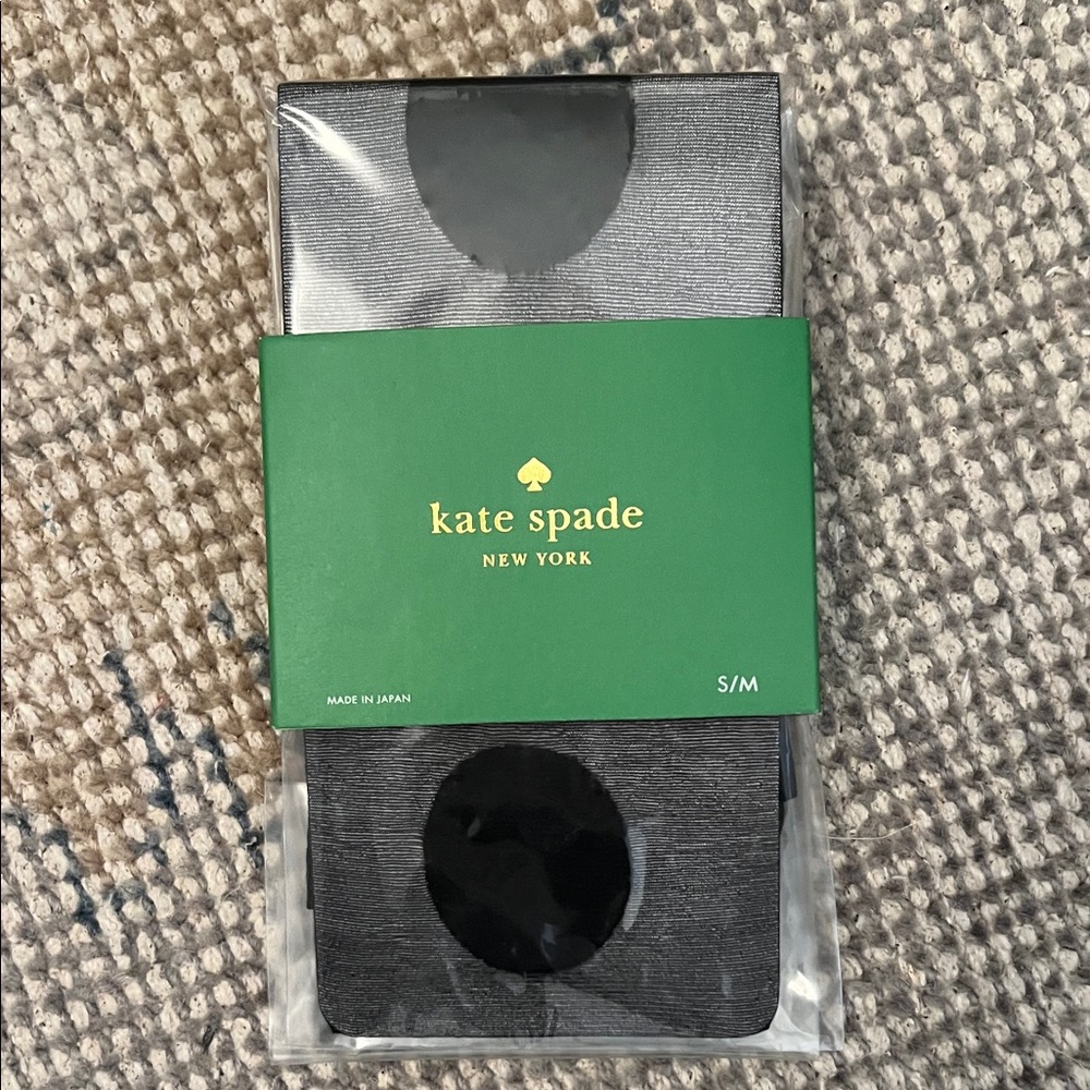 Kate Spade Black Polka Dot Tights NWT